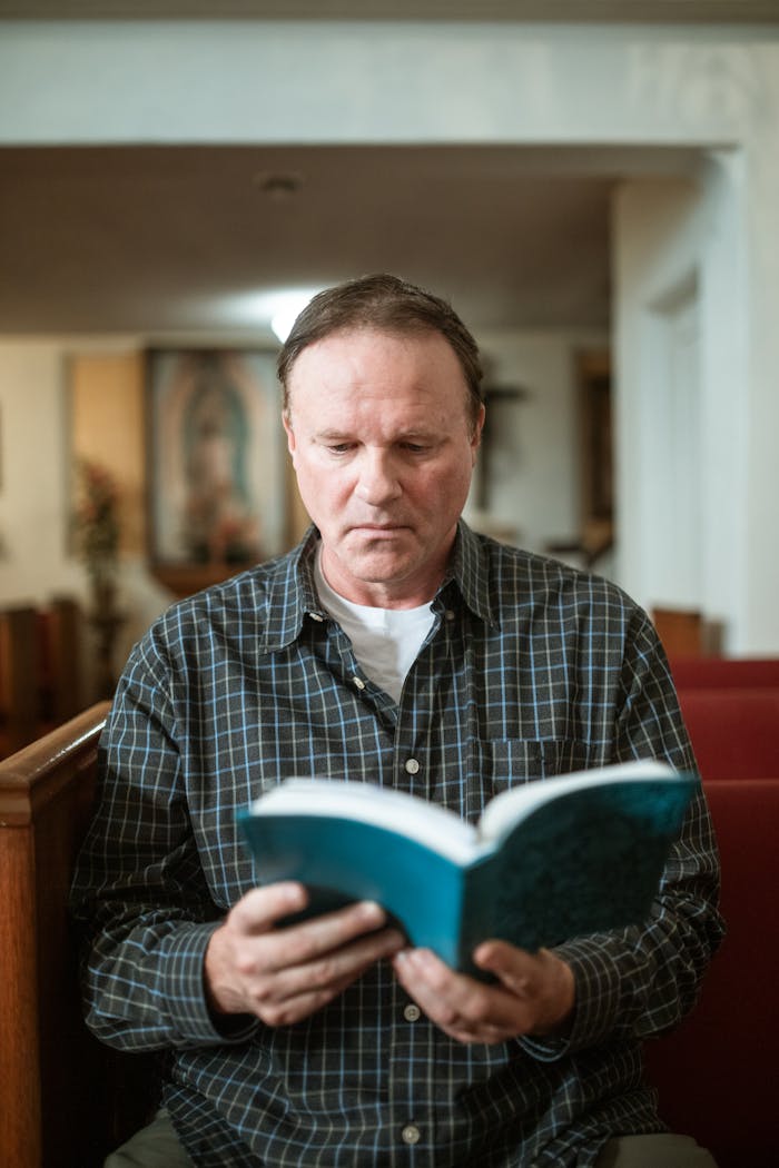 A Man Reading a Book